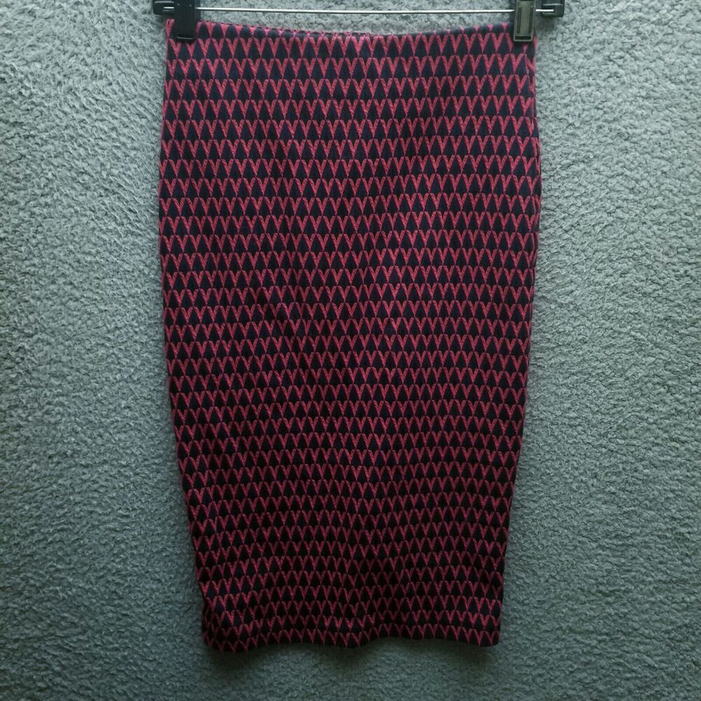 Zara S Trafaluc Collection Black Red Straight & Pencil Skirt 25.25" 23.75" 0"